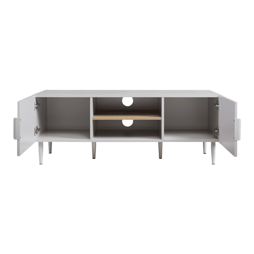 Mesa de TV Starvili com 2 portas 120x40x45cm Bege en.casa