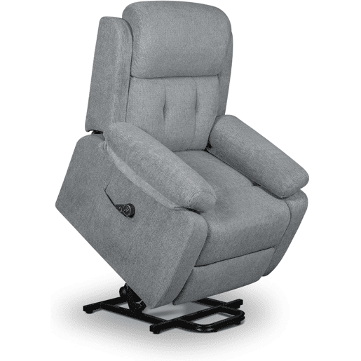 Poltrona elevatória Häusbed Atenza, 2 motores Power Lift u2013 Cinza