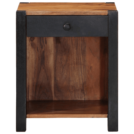 Mesa De Cabeceira - Mesinha De Cabeceira com gaveta Castanho 40 x 35 x 50 cm