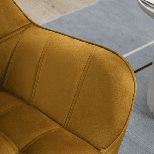 HOMCOM Poltrona Moderna de Sala, Cadeira de Leitura Estofada em Veludo com Pés de Madeira, Fácil de Montar, Poltrona Relax para Sala de Estar, Quarto e Varanda, Amarelo Mostarda HOMCOM Poltrona Moderna de Sala, Cadeira de Leitura Estofada em Veludo com Pés de Madeira, Fácil de Montar, Poltrona Relax para Sala de Estar, Quarto e Varanda, Amarelo Mostarda