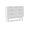Cómoda Numa Blanco mate - Oak 120 x 83 x 40 cm
