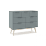 Cómoda Numa Verde Salvia - Oak 120 x 83 x 40 cm