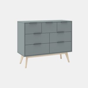 Cómoda Numa Verde Salvia - Oak 120 x 83 x 40 cm