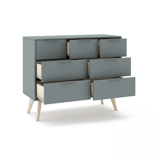 Cómoda Numa Verde Salvia - Oak 120 x 83 x 40 cm Cómoda Numa Verde Salvia - Oak 120 x 83 x 40 cm
