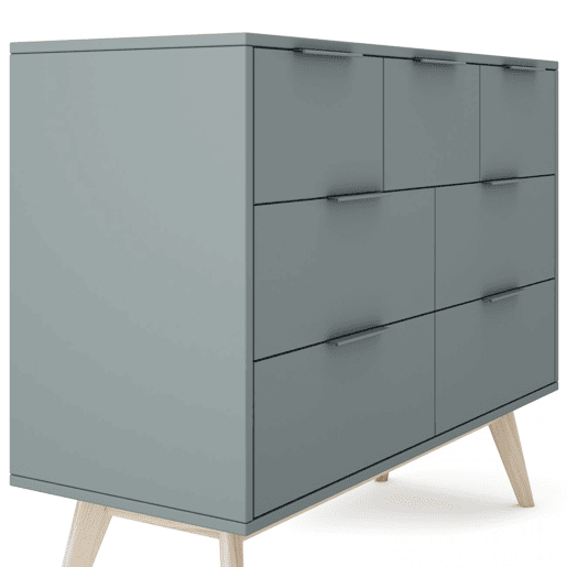 Cómoda Numa Verde Salvia - Oak 120 x 83 x 40 cm Cómoda Numa Verde Salvia - Oak 120 x 83 x 40 cm