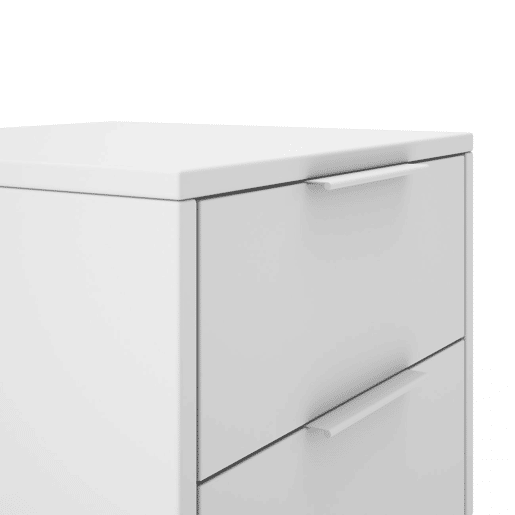 Mesa de cabeceira Numa 2 gavetas Blanco mate - Oak 40 x 53 x 35 cm