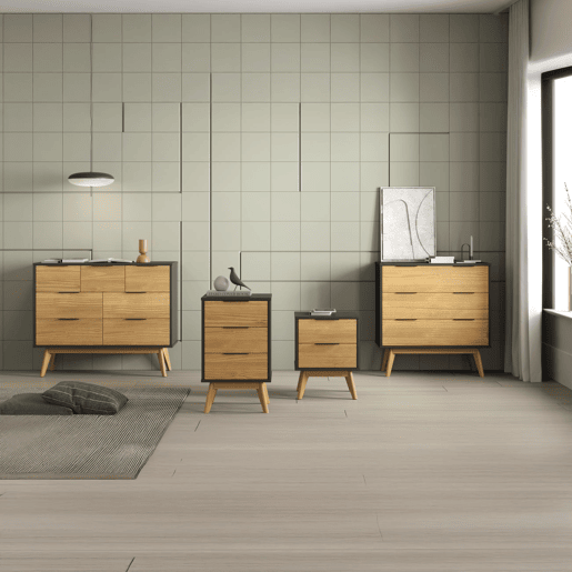 Cómoda Numa Gris Alpino 80 x 83 x 40 cm