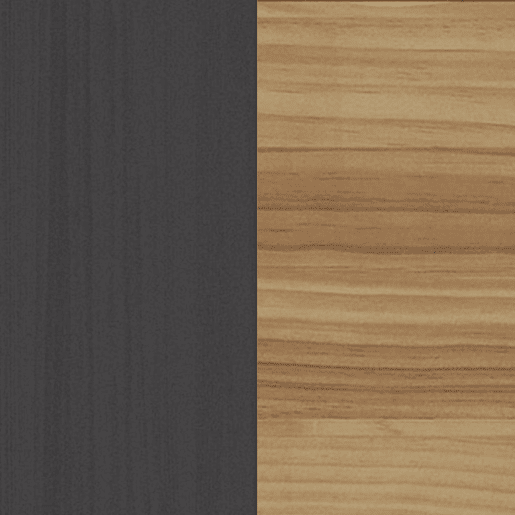 Mesa de cabeceira Numa 3 gavetas Gris Alpino 40 x 65,5 x 35 cm