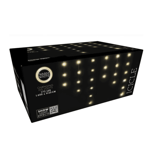 Conjunto de cortinas de luz Well Home com 172 luzes LED brancas quentes com controle remoto e 40 fios