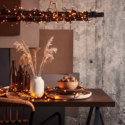 Well Home 200 Luzes de LED Branco Quente e Branco Extra Quente com 8 Funções e Temporizador