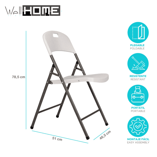 WELL HOME - Cadeira dobrável multifuncional
