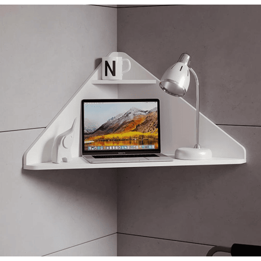 Secretária Quarto Escritório Branco 93x63,7x45 Zen Muebles Bonitos