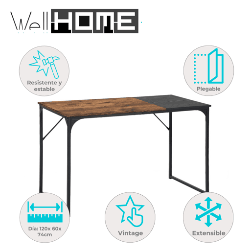 Mesa extensÃvel Well Home Vintage Design Ibro Mesa extensÃvel Well Home Vintage Design Ibro