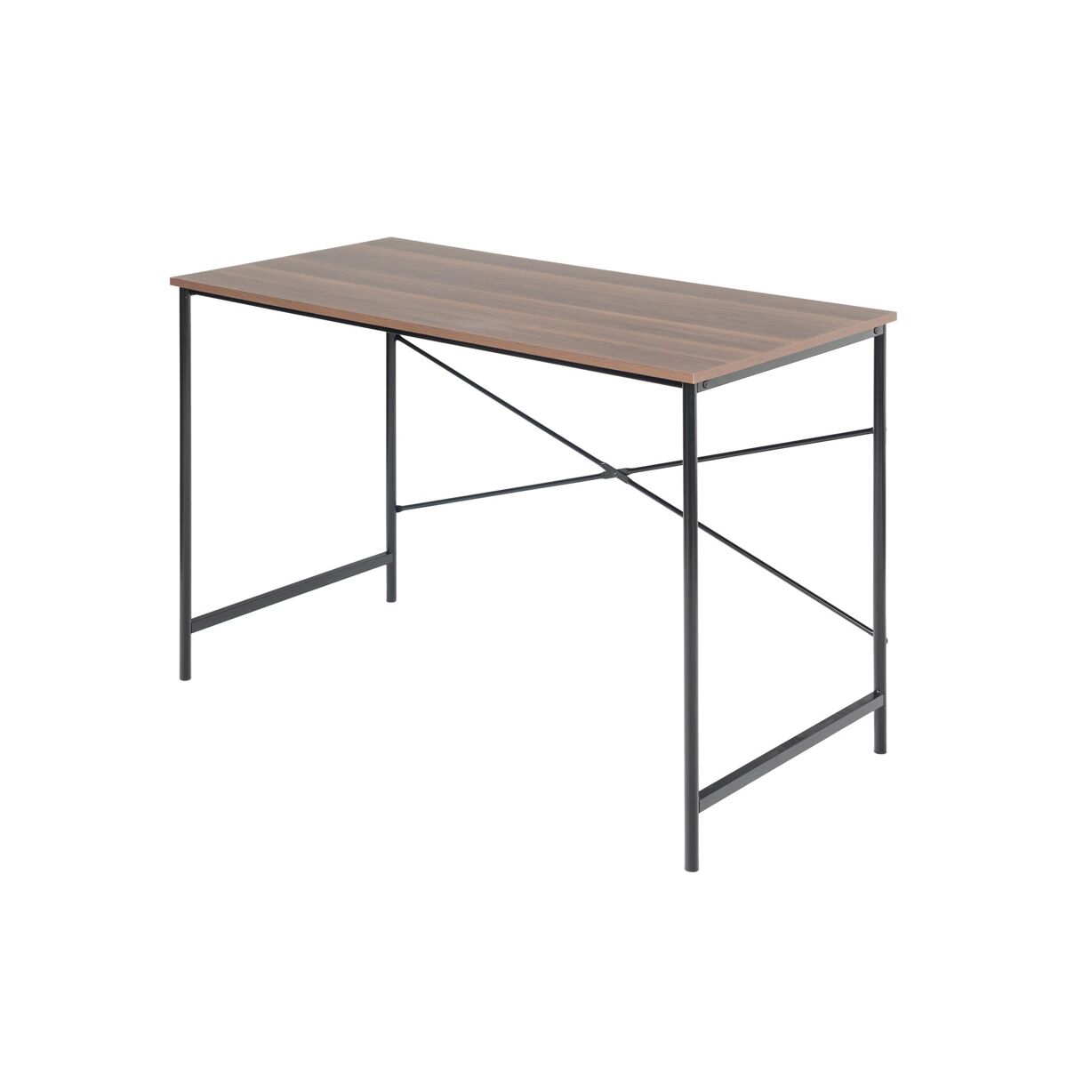 Well home mesa plegable ''tasman'' en madera de nogal color negro