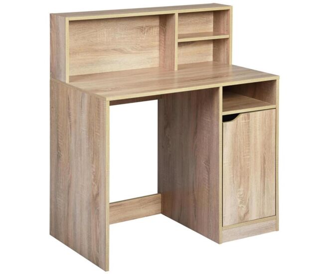 Well home escritorio multifuncion en color madera
