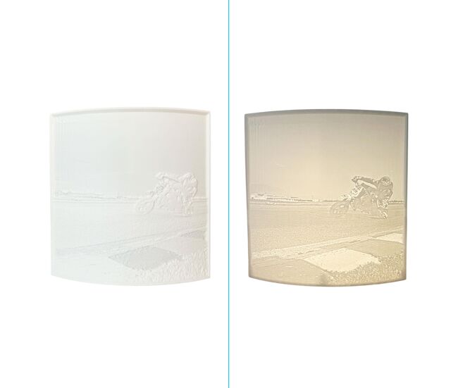 Well home - pantalla lámpara personalizable con tu foto / diseño único p