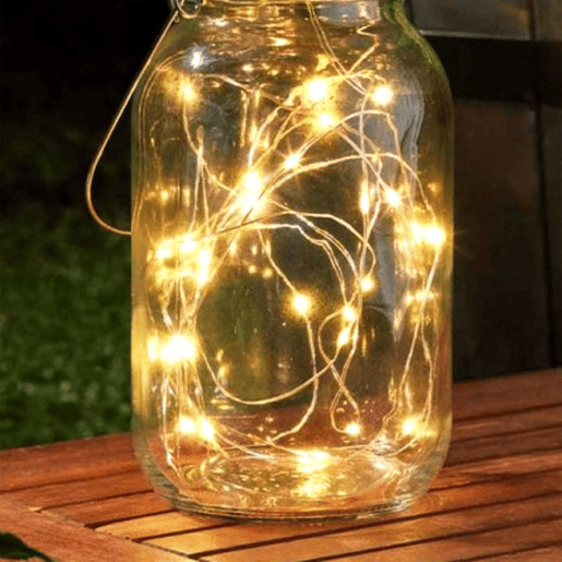 Luzes de corda Silverwire Well Home com 20 micro LEDs brancos quentes e temporizador