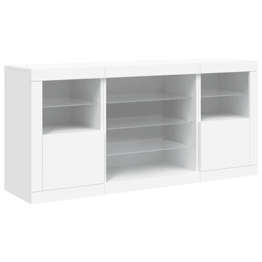 vidaXL Aparador com luzes LED 142,5x37x67 cm branco vidaXL Aparador com luzes LED 142,5x37x67 cm branco