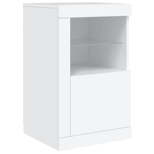 vidaXL Aparador com luzes LED 142,5x37x67 cm branco vidaXL Aparador com luzes LED 142,5x37x67 cm branco