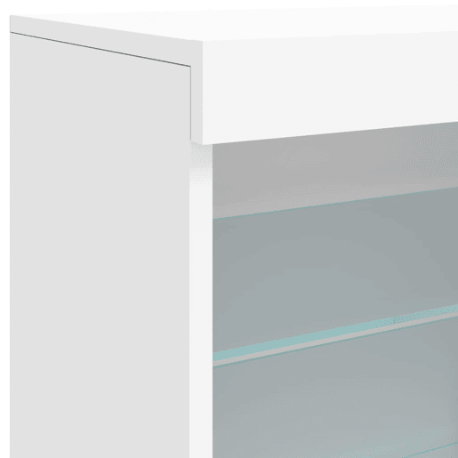 vidaXL Aparador com luzes LED 142,5x37x67 cm branco vidaXL Aparador com luzes LED 142,5x37x67 cm branco