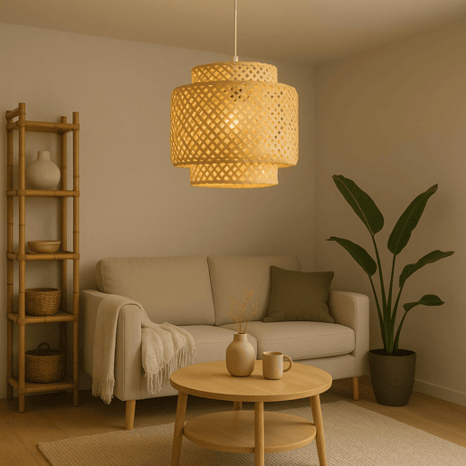 Well Home - LuminĂ¡ria de teto suspensa de bambu Well Home - LuminĂ¡ria de teto suspensa de bambu