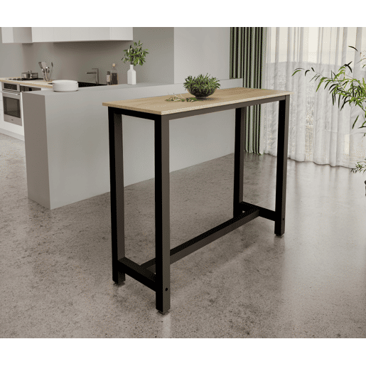 Mesa alta Cozinha Sala de jantar PretoSonoma 120x40x100 Ani Muebles Bonitos