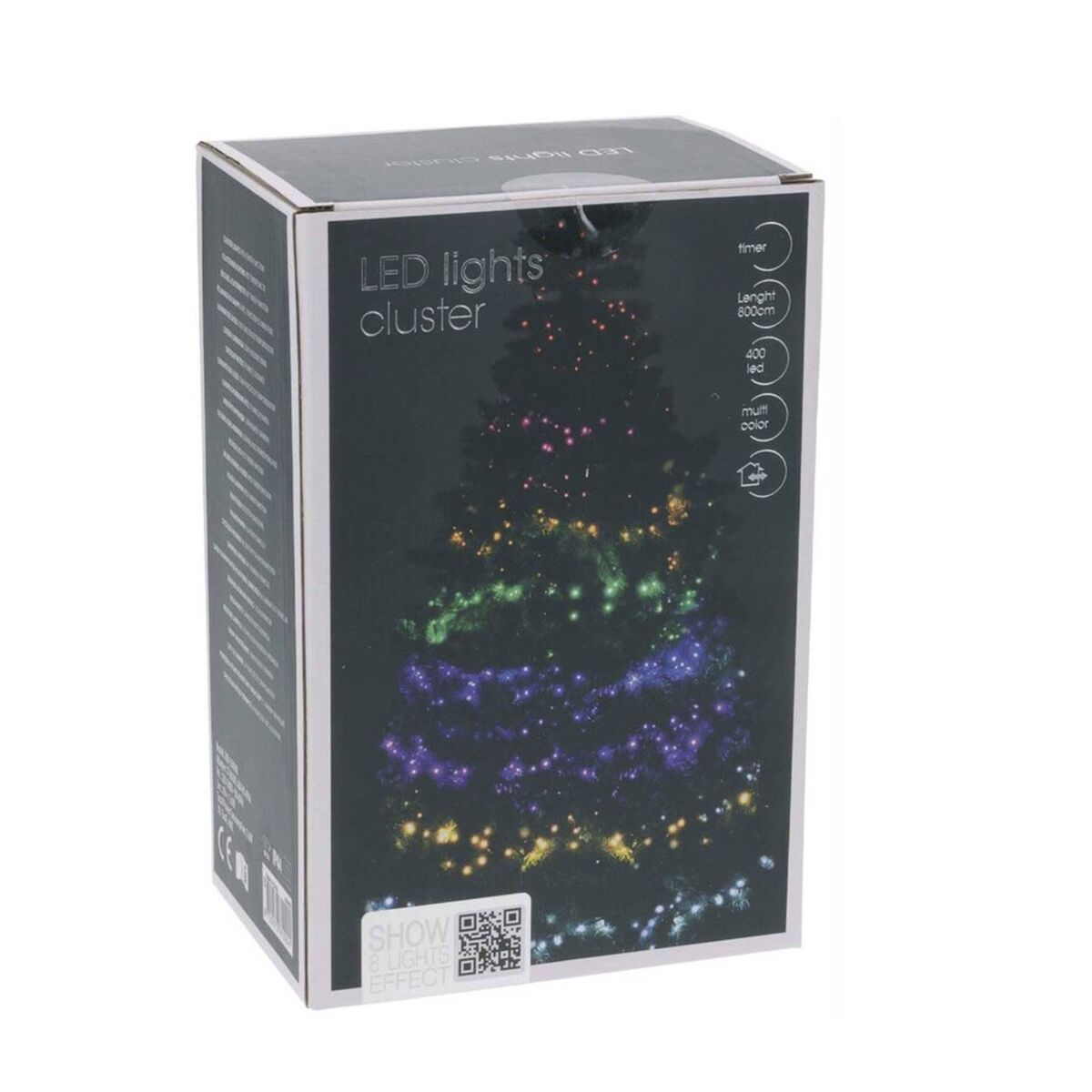 Well home clúster de 400 luces led multicolor con controlador - 8 metros de longitud