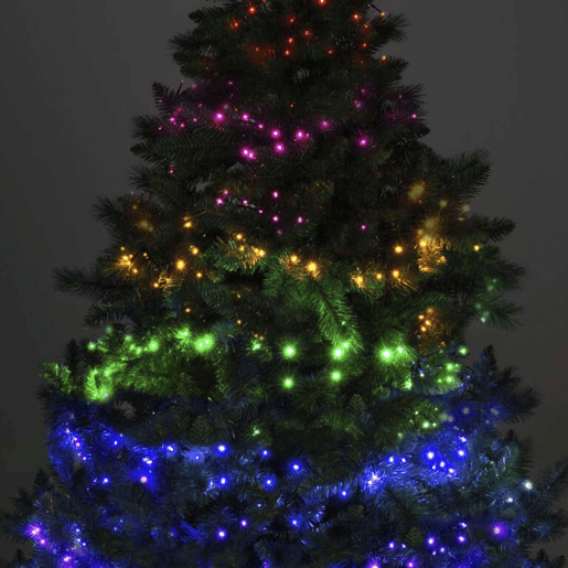 Conjunto de luzes LED multicoloridas Well Home 400 com controlador - 8 metros de comprimento