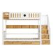 Cama litera Cama litera Natural/ Blanco