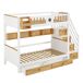 Cama litera Cama litera Natural/ Blanco