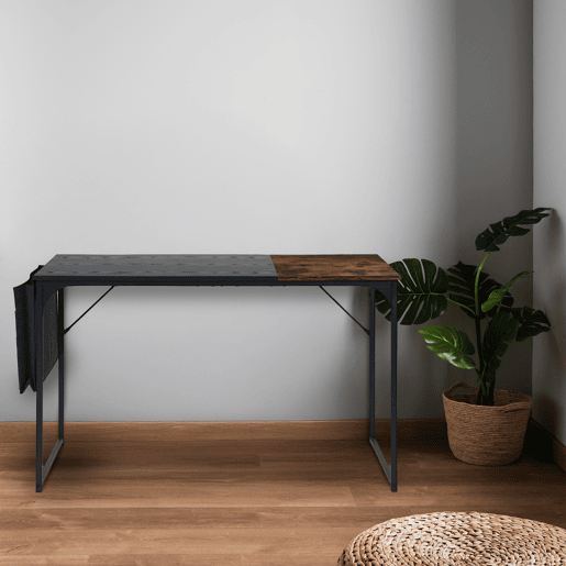 Mesa dobrável vintage Well Home com porta-documentos