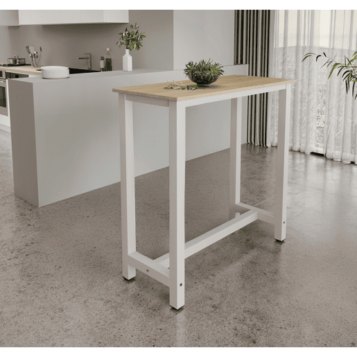 Mesa alta Cozinha Sala de jantar BrancoSonoma 100x40x100 Ani Muebles Bonitos