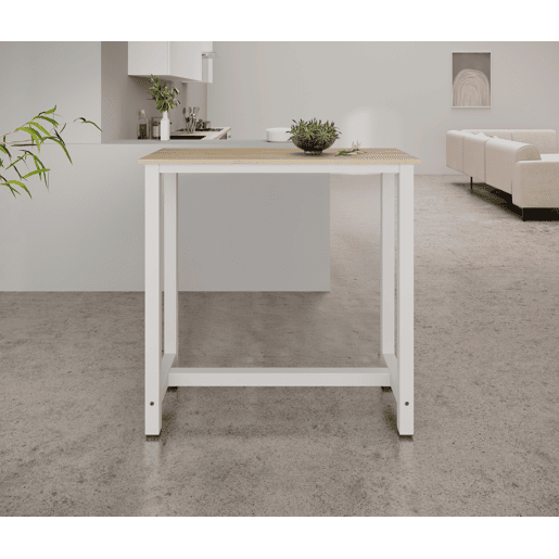 Mesa alta Cozinha Sala de jantar BrancoSonoma 100x40x100 Ani Muebles Bonitos