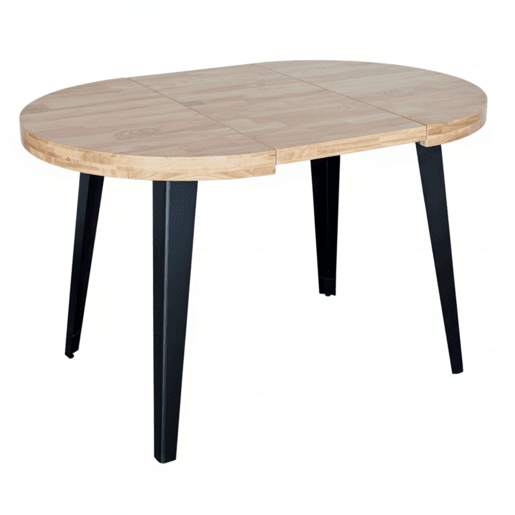 Mesa de jantar extensível redonda Berg, 3 posições, até 6 pessoas, 80120160x80x76 cm Mesa de jantar extensível redonda Berg, 3 posições, até 6 pessoas, 80120160x80x76 cm
