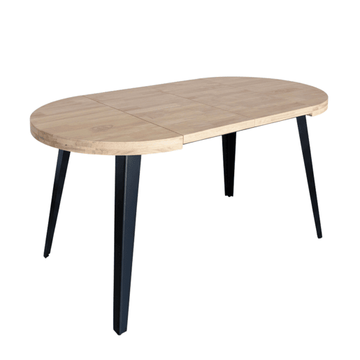 Mesa de jantar extensível redonda Berg, 3 posições, até 6 pessoas, 80120160x80x76 cm Mesa de jantar extensível redonda Berg, 3 posições, até 6 pessoas, 80120160x80x76 cm