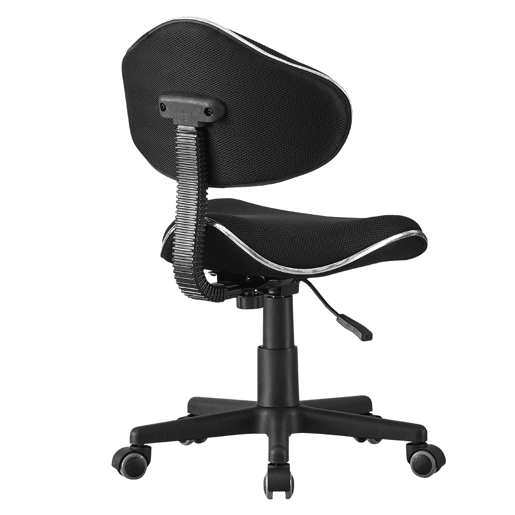 Cadeira de escritório giratória Argonaut preta, altura ajustável, base de poliéster e nylon, diâmetro 30 cm, 58x82x57 cm