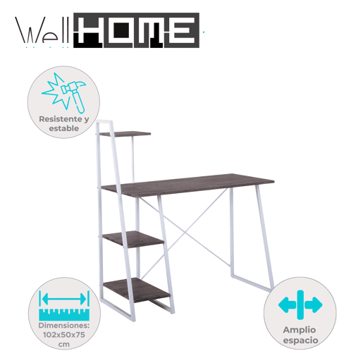 Mesa de centro com estante