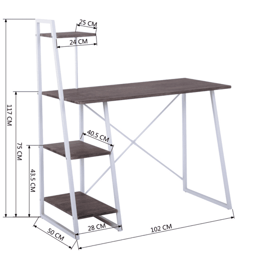 Mesa de centro com estante