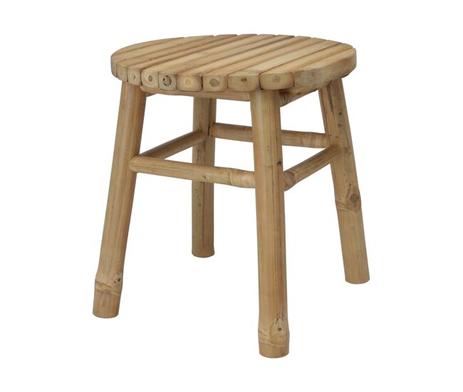 Taburete de bambú natural: resistente y versátil capacidad de carga de 110 kg,