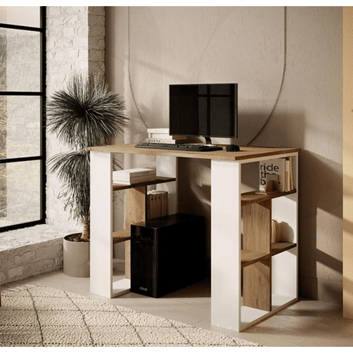 Secretária Quarto Escritório BrancoPinho Atlântico 90x60x74 Urban Muebles Bonitos