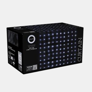 Conjunto de cortinas de luz Well Home com 400 luzes LED brancas com 20 cordas e controle remoto