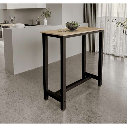 Mesa alta Cozinha Sala de jantar PretoSonoma 100x40x100 Ani Muebles Bonitos