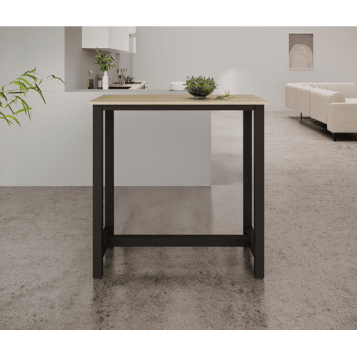 Mesa alta Cozinha Sala de jantar PretoSonoma 100x40x100 Ani Muebles Bonitos
