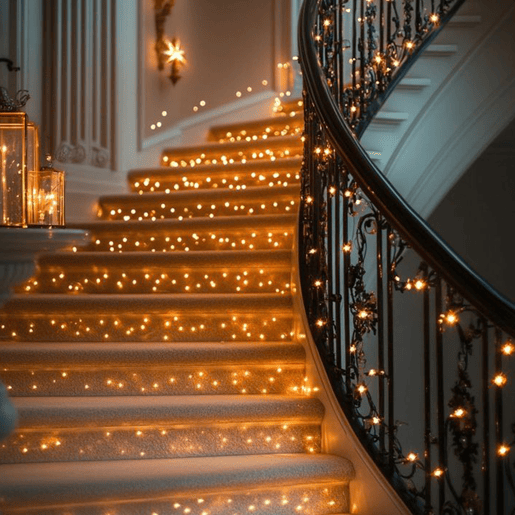 Well Home 80 Luzes de LED Branco Quente com Cabo Transparente