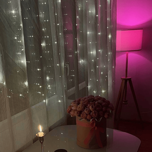 Luzes de corda LED brancas Well Home 80 com temporizador e cabo transparente