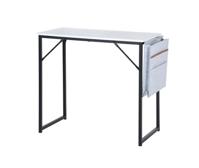Well home escritorio con portadocumentos en blanco roto h.74cm