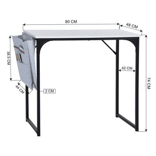 Mesa de escritório Well Home com porta-documentos Mesa de escritório Well Home com porta-documentos