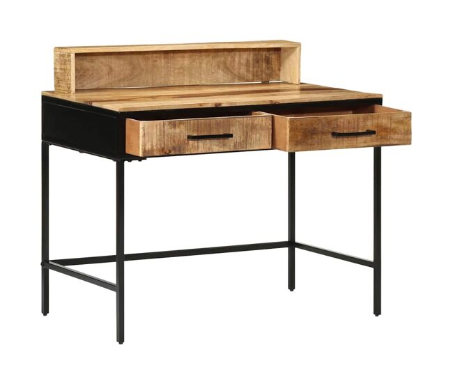 Mesa consola marrón 100 x 55 x 75 cm madera maciza de mango