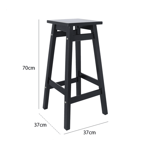 Conjunto de 2 bancos 'Laira' da Well Home em madeira de pinho