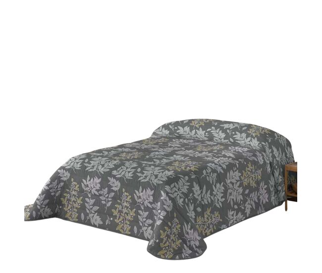 Naturals - edredón nórdico estampado - 200 gramos - cama 90 - hojas gris